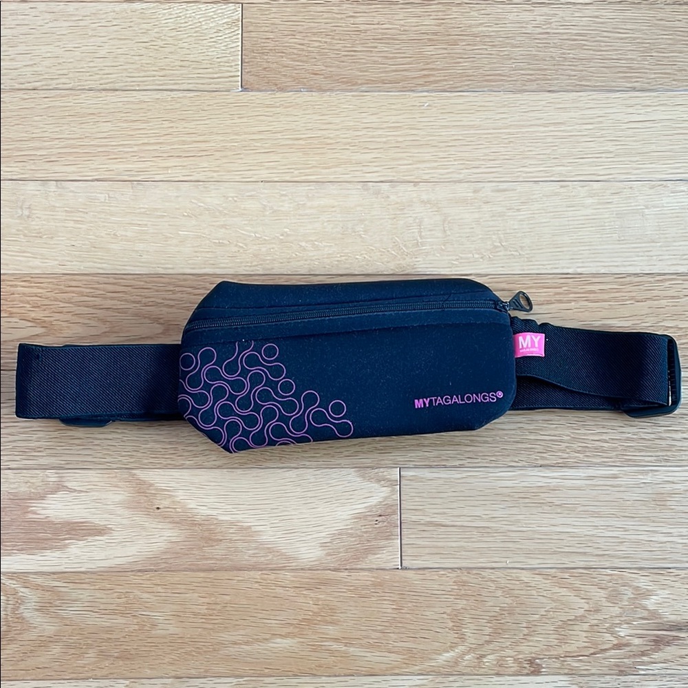 MYTAGALONGS Black and Pink Waist Bag